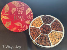 Holiday Tins - 7-Way- with Assorted Nuts